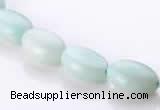 CAM38 flat oval natural amazonite 8*12mm beads Wholesale