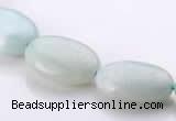 CAM41 13*18mm flat oval natural amazonite beads Wholesale