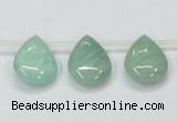 CAM416 15.5 inches 13*18mm flat teardrop natural russian amazonite beads