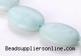 CAM43 flat oval 18*25mm natural amazonite beads wholesale