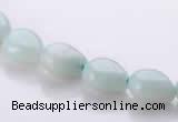 CAM44 8*10mm natural amazonite flat teardrop beads Wholesale