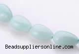 CAM45 8*12mm natural amazonite flat teardrop beads Wholesale