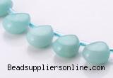 CAM52 8*11mm flat teardrop natural amazonite gemstone beads