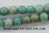 CAM524 15.5 inches 10mm round mexican amazonite gemstone beads