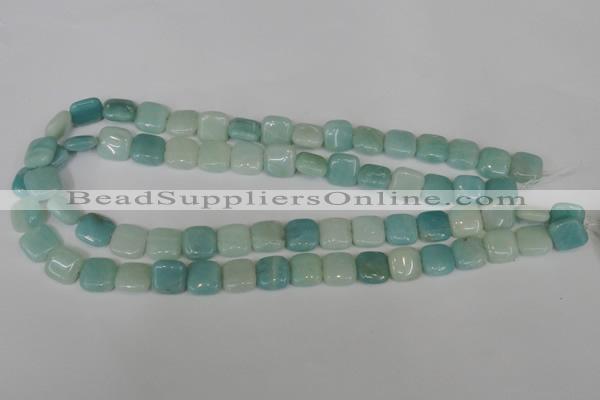 CAM625 15.5 inches 12*12mm square Chinese amazonite gemstone beads