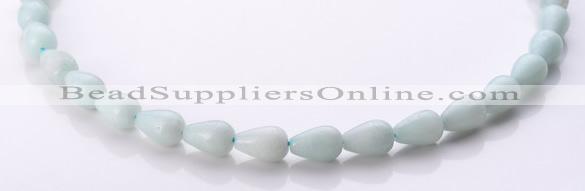 CAM67 teardrop 8*12mm natural amazonite gemstone beads Wholesale