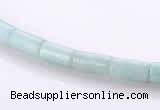 CAM75 4*8mm column natural amazonite gemstone beads wholesale