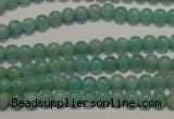 CAM801 15.5 inches 4mm round Brazilian amazonite beads wholesale