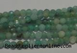 CAM810 15.5 inches 4mm faceted round Brazilian amazonite beads