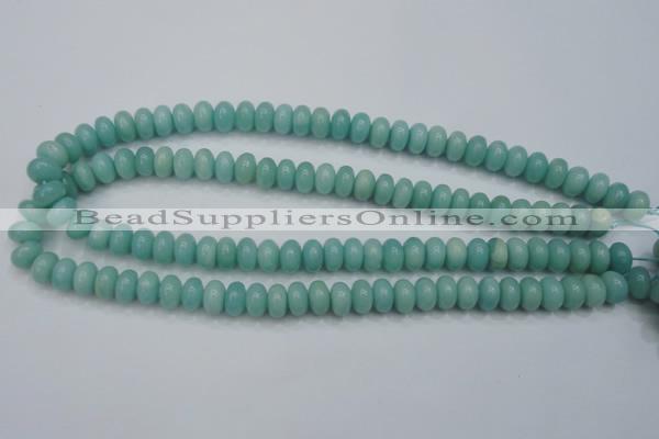 CAM910 15.5 inches 6*10mm rondelle amazonite gemstone beads wholesale