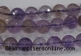 CAN10 15.5 inches 10mm faceted round natural ametrine gemstone beads