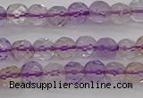 CAN105 15.5 inches 3.5mm faceted round ametrine gemstone beads