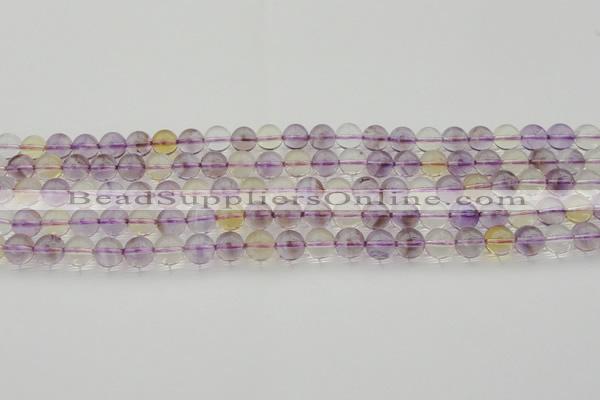 CAN167 15.5 inches 8mm round natural ametrine beads wholesale