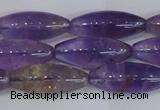 CAN178 15.5 inches 12*30mm rice natural ametrine gemstone beads