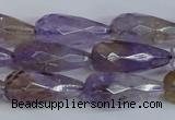 CAN180 15.5 inches 12*25mm faceted teardrop natural ametrine beads