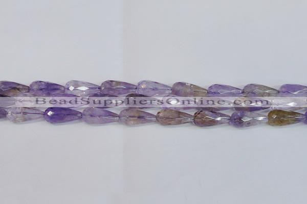 CAN180 15.5 inches 12*25mm faceted teardrop natural ametrine beads