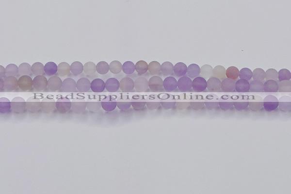 CAN202 15.5 inches 8mm round matte ametrine beads wholesale