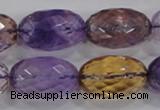 CAN22 15.5 inches 15*25mm faceted rice natural ametrine beads