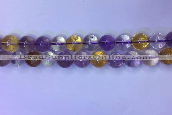 CAN223 15.5 inches 12mm round ametrine gemstone beads wholesale