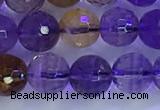 CAN225 15.5 inches 7mm faceted round ametrine beads wholesale