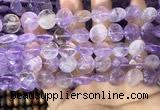 CAN233 15.5 inches 12mm faceted coin ametrine beads wholesale