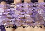 CAN236 15.5 inches 10*14mm faceted oval ametrine beads wholesale