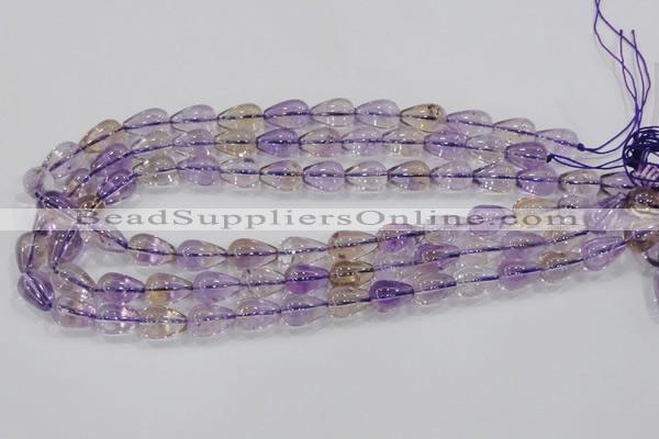 CAN26 15.5 inches 10*14mm teardrop natural ametrine gemstone beads