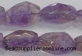 CAN30 15.5 inches 18*25mm faceted nugget natural ametrine beads