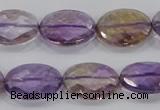 CAN33 15.5 inches 13*18mm faceted oval natural ametrine beads