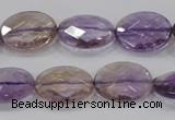 CAN56 15.5 inches 12*16mm faceted oval natural ametrine beads