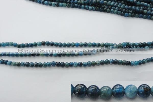 CAP300 15.5 inches 4mm round natural apatite gemstone beads