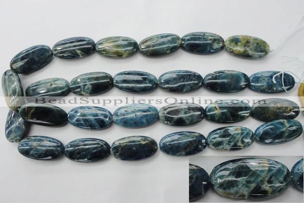 CAP326 15.5 inches 15*30mm oval natural apatite gemstone beads