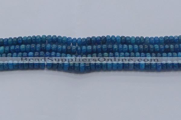 CAP369 15.5 inches 4*6mm rondelle apatite gemstone beads