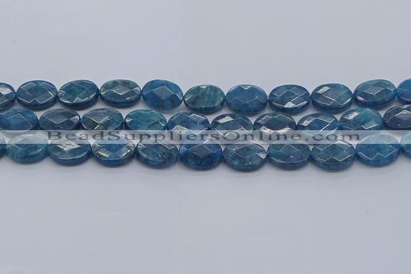 CAP391 15.5 inches 12*16mm faceted oval apatite gemstone beads