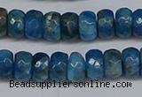 CAP529 15.5 inches 4*7mm faceted rondelle apatite gemstone beads