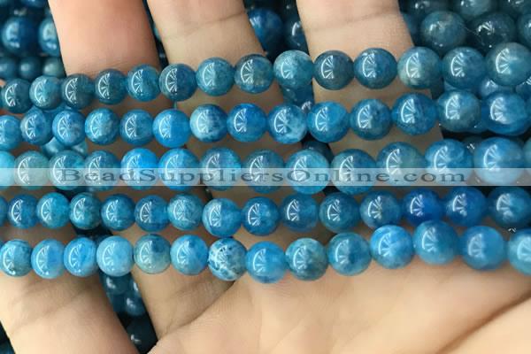 CAP611 15.5 inches 6mm round natural apatite gemstone beads