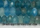 CAP624 15.5 inches 2.5*4mm faceted rondelle apatite beads