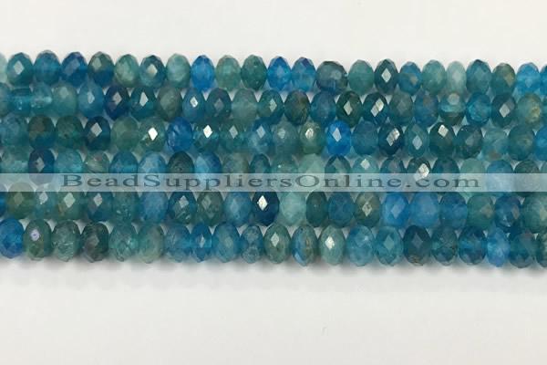 CAP625 15.5 inches 4*6mm faceted rondelle apatite beads