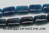 CAP69 15.5 inches 10*14mm rectangle dyed apatite gemstone beads