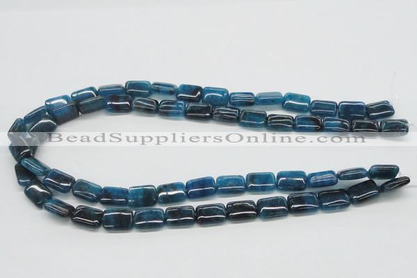 CAP69 15.5 inches 10*14mm rectangle dyed apatite gemstone beads