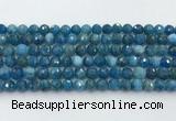 CAP706 15.5 inches 8mm faceted round apatite gemstone beads wholesale