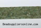 CAP708 15.5 inches 4mm round green apatite gemstone beads wholesale