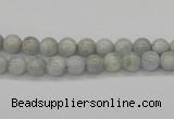 CAQ100 15.5 inches 4mm round AB grade natural aquamarine beads