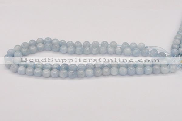 CAQ114 15.5 inches 4mm round AA grade natural aquamarine beads