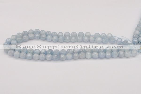 CAQ119 15.5 inches 14mm round AA grade natural aquamarine beads