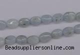 CAQ141 15.5 inches 6*8mm oval natural aquamarine beads wholesale