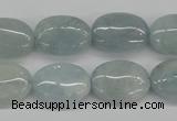 CAQ144 15.5 inches 13*18mm oval natural aquamarine beads wholesale