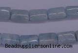 CAQ152 15.5 inches 8*12mm rectangle natural aquamarine beads