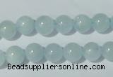 CAQ202 15.5 inches 10mm round natural aquamarine beads wholesale