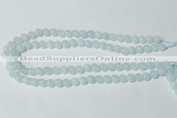 CAQ202 15.5 inches 10mm round natural aquamarine beads wholesale